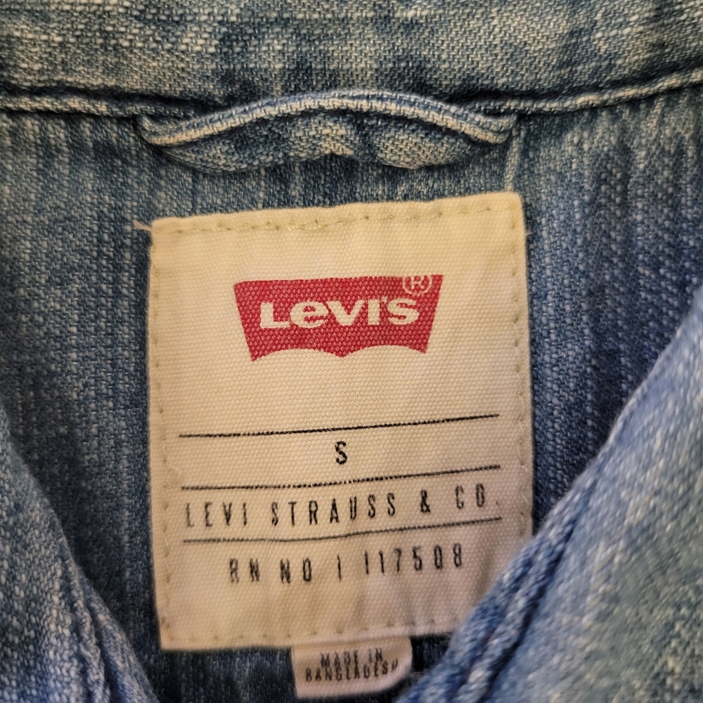 Levi's Button Down Denim Cotton - image 4